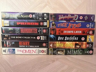 VHS horror bundle 28 Days Later , Mimic , zombies, Omen , Manhunter Classics - Image 1 of 4