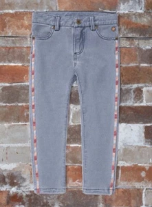 Matilda Jane Girls Kennedy Side Stripe Denim Jeggings , NWT, Size 8 (C) - Picture 1 of 4