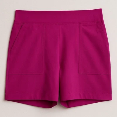 Pantalones cortos para mujer Wildfox, talla XXL, color rosa, entrepierna de 5”, cintura elástica, bolsillos. Foto 1 de 4