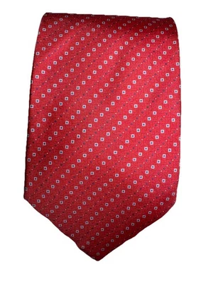 Trevisan Venezia 100% шелк Seta RedWhiteBlue дизайнерский мужской галстук Италия 59 дюймов x 3,75 дюйма - Изображение 1 из 4