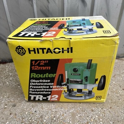 HITACHI TR-12  3HP  1/2 Inch  PLUNGE ROUTER - MADE IN JAPAN - Brand New & Boxed - image 1 of 4