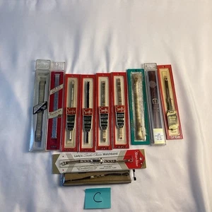 LOT C, Vintage Watch Band Lot, New Old Stock (11), Mostly Timex - Picture 1 of 7