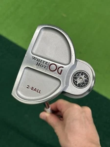 Left Handed Odyssey White Hot OG 2 Ball DB Putter 34 Inch - Picture 1 of 6