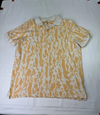 Nike Men's Dri-Fit The Nike Polo Shirt Yellow Camo X-Large  Golf Cotton Blend  - Image 1 of 4