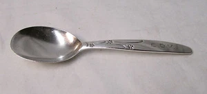 Sterling Splitter Baby Löffel ~ Monogramm "C.D.V." ~ 4,1/8" lang - Bild 1 von 8