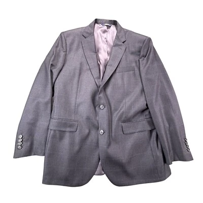 Brooks Brothers Milano Blazer 44R Gray Slim Check Vitale Barberis Canonico - Image 1 of 4