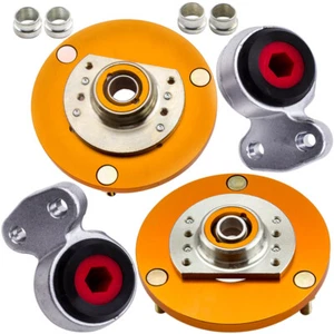 Bujes de brazo de control de aluminio y montaje superior de placa inclinada 4 piezas para BMW E46 - Imagen 1 de 12