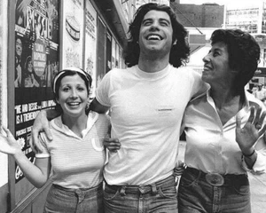 Vintage Photo Reproduction John Travolta with Sisters Ellen & Ann, 1976 - Picture 1 of 3
