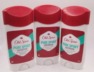 3 Pack Old Spice Men's High Endurance Pure Sport Deodorant Stick 85g New - Picture 1 of 2