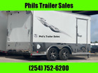 2023 Continental Trailers New 85X14 V-Nose Enclosed Motorcycle Trailer Loade 14.