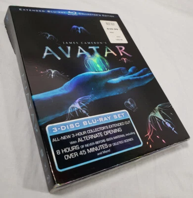 Avatar 1 Extended Blu-Ray 3-Disc Box Set NEW Collector SEALED Bluray cameron - Image 1 of 4