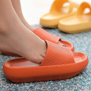Platform Slippers Women Slides For Bathroom Summer Soft Eva Anti Slip Light - Picture 1 of 15