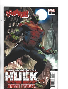 IMMORTAL HULK GREAT POWER # 1 * SEGUNDA VARIANTE DE IMPRESIÓN * MARAVILLA * CASI COMO NUEVO - Imagen 1 de 1