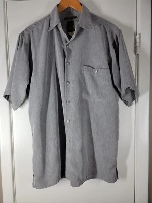 Мужская замшевая рубашка Bruno из микрофибры на пуговицах, M средний серый - Изображение 1 из 4