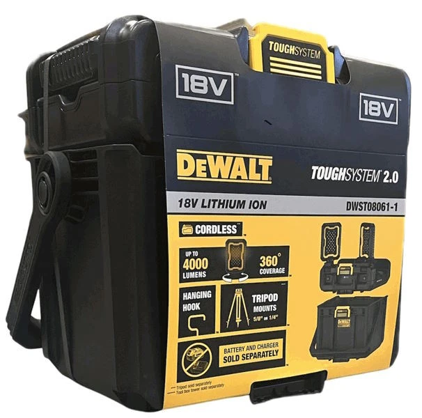 DeWalt DWST08061-1 Werkzeugkoffer unbestückt LED-Leuchten 400 x 300 x 360 mm