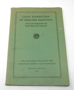 1933 Loan Exhibition of English Paintings California Palace of Legion of Honors - Bild 1 von 6