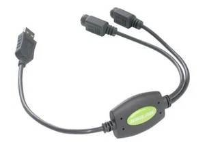 IOGEAR USB to PS/2 Keyboard & Mouse Adapter GUC10KM - Afbeelding 1 van 5