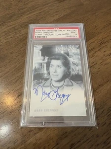 2009 RITTENHOUSE TWILIGHT ZONE AUTOGRAPHS #A-140 Mary Gregory PSA 9 Mint - Picture 1 of 2