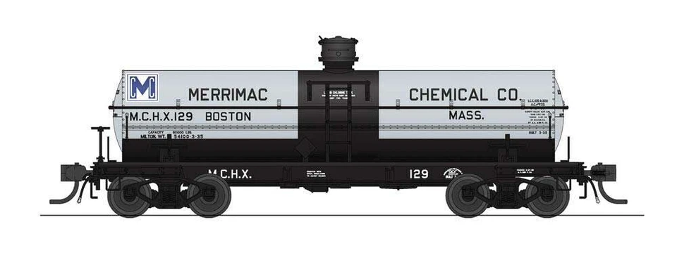 Broadway Limited HO ACF 6K Gallon Tank Car Set Brown Co. #1129 Merrimac MCM 7660 - Image 1 of 1
