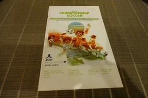 Solo folleto de instrucciones de fútbol campeonato de Atari Pelé - Imagen 1 de 2