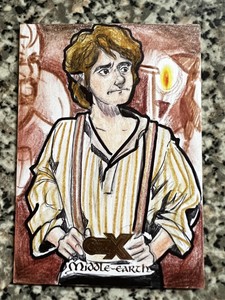 Middle Earth Cryptozoic CZX Bilbo Artist Sketch Card 1/1 Rare Samuel Martinez 
