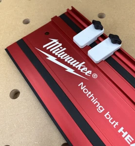Milwaukee Guide Rail Stops Limits Track Kickback Repetitive Cuts 1 PAIR - Picture 1 of 10