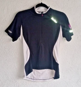 Pearl Izumi Womens Forest Jersey M Black/White Reflective Zipper Front 21221203 - Picture 1 of 16