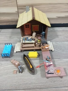 PLAYMOBIL LOTE CABAÑA TRAMPERO PESCADOR 3920 3826 5918 WESTERN BOSQUE CAZADOR - Bild 1 von 9