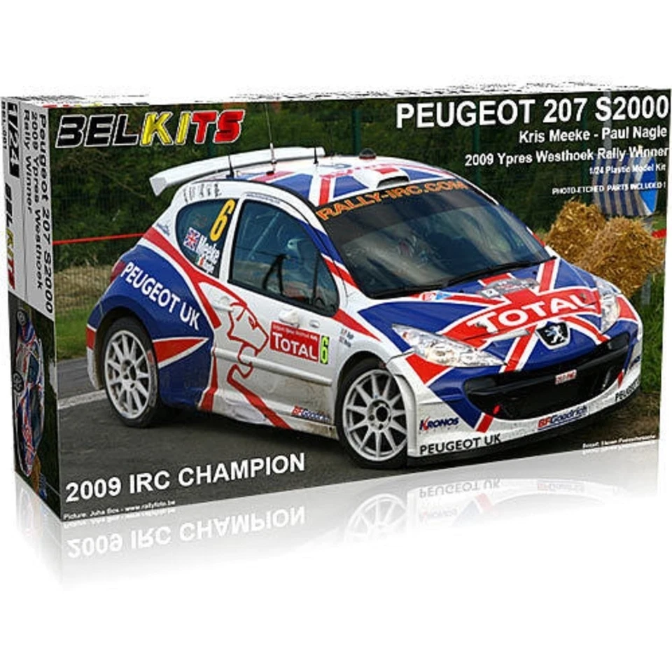 BELKITS PEUGEOT 207 S2000 2009 IRC RALLY CHAMPION 1/24 COD.BEL001 - Immagine 1 di 1