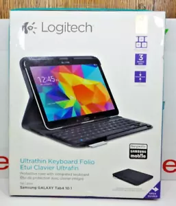 New Logitech Ultrathin Keyboard Folio for Samsung Galaxy Tab 4 10.1 (920-006386) - Picture 1 of 11