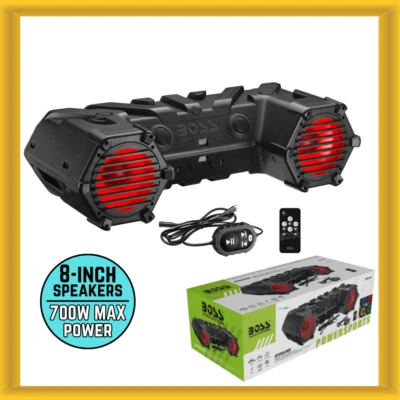 BOSS Audio Systems ATV95LRGB for ATV/UTV Weatherproof Sound System 8" Speakers - Image 1 of 4