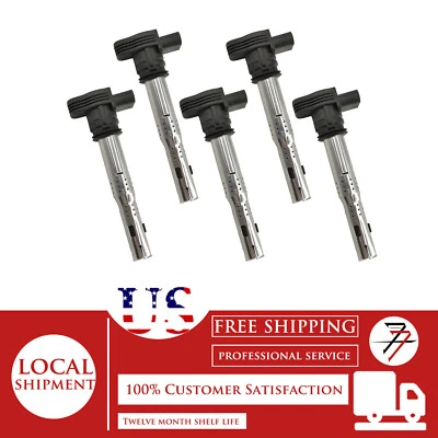 Kit de bobina de encendido 5 piezas para Volkswagen Jetta 2007-2015 2,5 L L5 06F905115A Foto 1 de 4