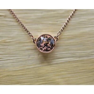 Givenchy Crystal Pendant Necklace Rhinestone Rose Gold Tone Signed Y2K Bin5 - Picture 1 of 11
