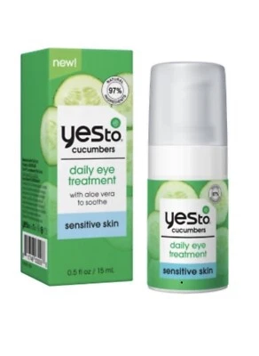 Yes To Cucumbers Daily Eye Treatment, Sensitive Skin, Aloe Vera, .5 fl oz - Image 1 of 2