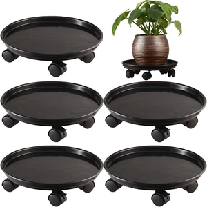 5 Packs Extra-Large Plant Caddy Wheels 15" Rolling Plant Stand Dolly Roller - Picture 1 of 12