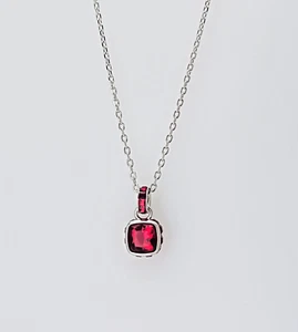 NEW w Box SWAROVSKI Red Crystal January Birthstone Pendant Necklace 5651709 - Picture 1 of 5