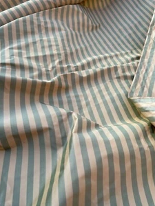 DESIGNER QUALITY SILK TAFFETA STRIPES - IVORY/GREENS!!! - Picture 1 of 6