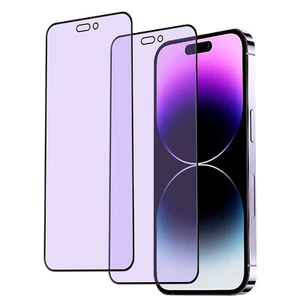 2-Pack Blue Light Blocking Screen Protector Full Coverage for iPhone 14 Pro Max - Picture 1 of 16