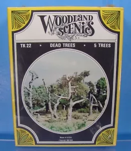 HO/HOn3/Sn3 WOODLAND SCENICS TREE TK22 KIT 5 ALBERI MORTI ASSORTITI - Foto 1 di 1