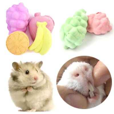 5pcs Fruit Chew Toy Hamster Rat Chinchilla Rabbit Teeth Grinding Mineral Ston*AZ • 2.51€