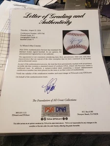 Michael Jordan Signed Baseball PSA DNA COA Ball is a Grade 9- Overall 8.5 Rare - Picture 1 of 4