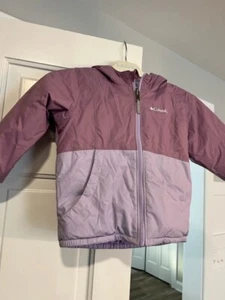 Columbia Girls Winter Reversible Hooded Coat Full Zip Size 4T - Picture 1 of 3