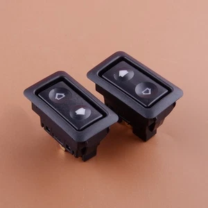 2pcs UNIVERSAL 6 PIN ILLUMINATED POWER DOOR LOCK/POWER WINDOW ROCKER SWITCH - Picture 1 of 4