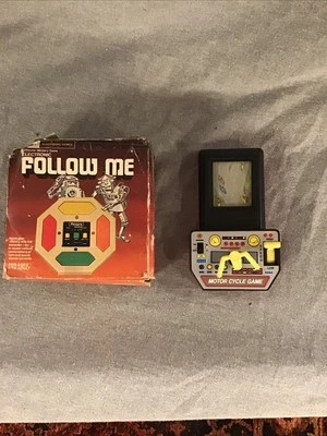 VTG Sears Follow Me Electronic Handheld Computer Memory game Motor Cycle Game - Image 1 of 3