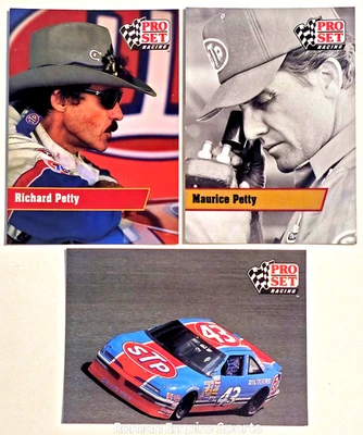 Juego profesional 1991 - Legendary STP 43 Car, Richard Petty y Maurice Petty juego de 3 piezas Foto 1 de 4