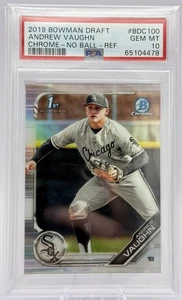 Andrew Vaughn 1st Bowman Refractor 2019 Bowman Draft Chrome #BDC100 PSA 10 - Bild 1 von 3