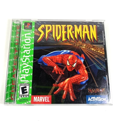Spider-Man (Sony PlayStation 1, 2000) PS1 CIB with Registration Card Very Clean  - Image 1 of 4
