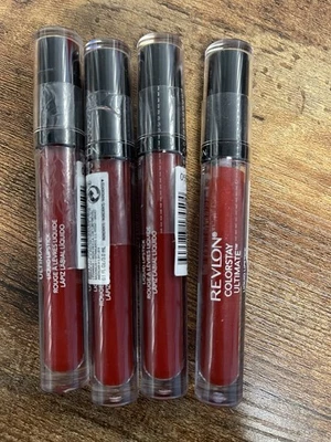 LOTE DE 4 LÁPICES LABIALES LÍQUIDOS REVLON Colorstay Ultimate 050 tomate superior sellados Foto 1 de 2