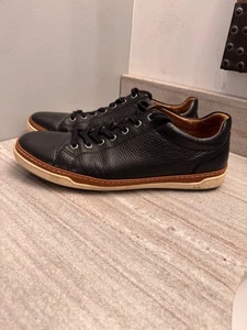 Allen Edmonds Porter Schwarz Leder Turnschuhe Schuhe Schnürschuhe Herren Größe 10,5 D - Bild 1 von 10