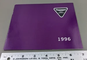 1996 Triumph Dealer Full Line Sales Brochure Speed Triple Sprint Daytona Trophy - Foto 1 di 13